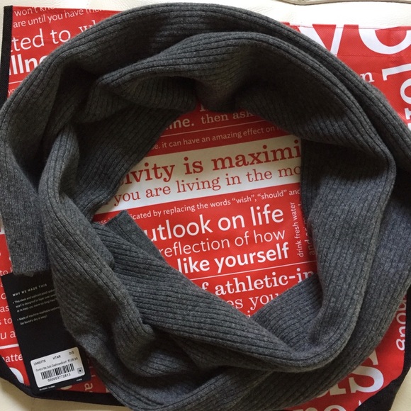 lululemon athletica Accessories - NWT LULULEMON CONTROL THE COLD CASHMERE SCARF GRAY
